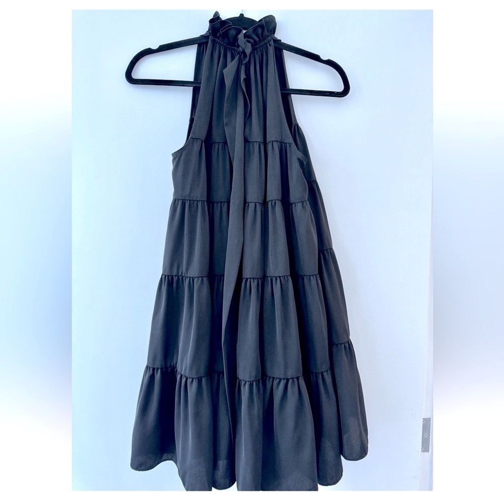RHODE Black Mock Neck Tent Dress  | Size: XS